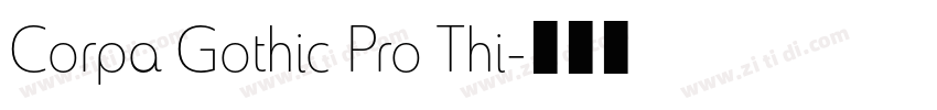 Corpa Gothic Pro Thi字体转换
